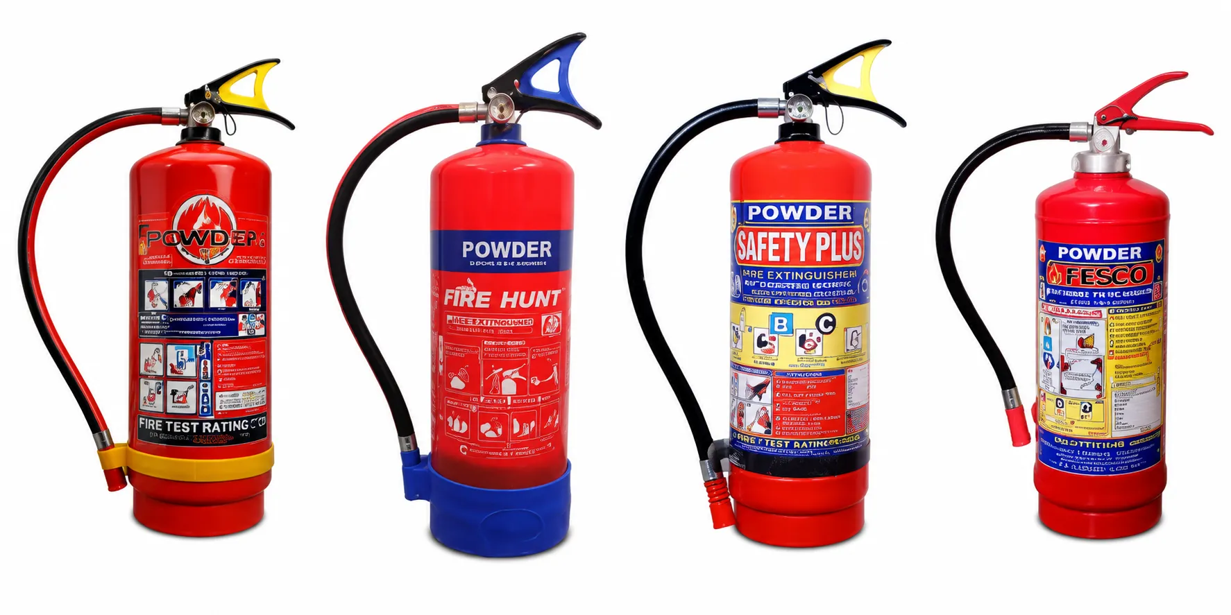 Fire Extinguisher Cylinders - ABC Dry Powder Fire Safety Extinguishers